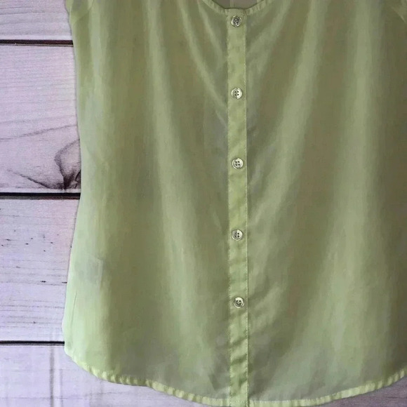 Jessica Simpson Yellow Sheer Pullover Blouse XS - Picture 6 of 9